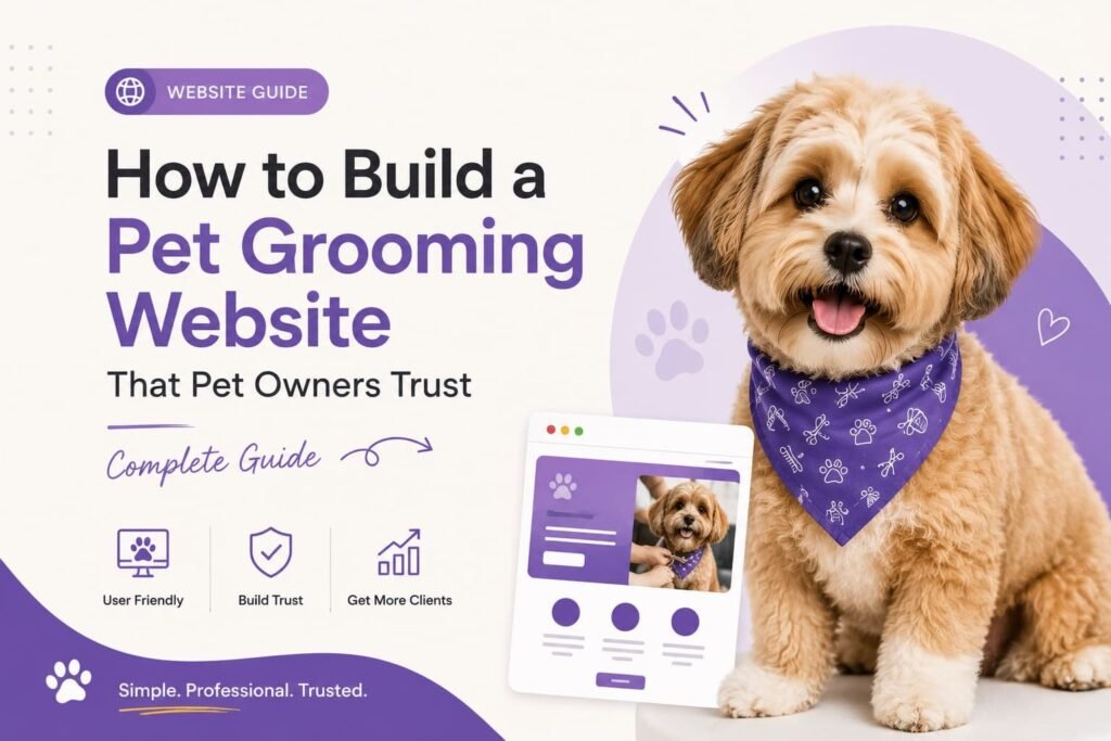 Complete guide to building a user-friendly professional pet grooming website that builds trust with pet owners and attracts more clients - Naxified