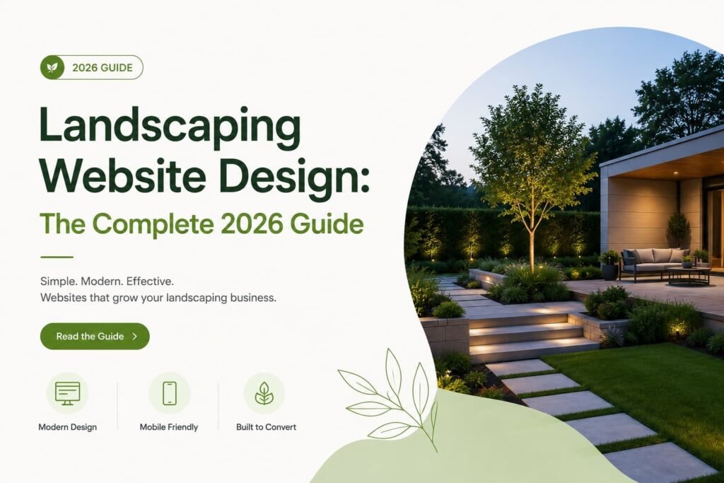 Complete 2026 landscaping website design guide with modern mobile-friendly and conversion-optimized website strategies for landscaping businesses - Naxified