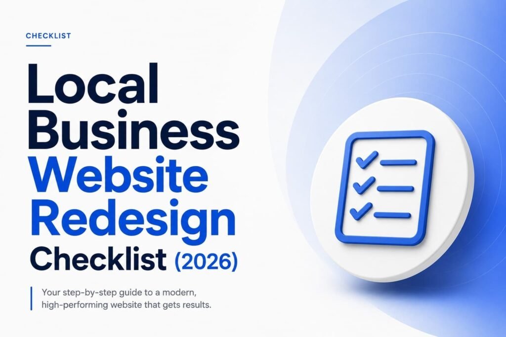 2026 local business website redesign checklist with step-by-step guide to creating a modern high-performing website that gets results - Naxified